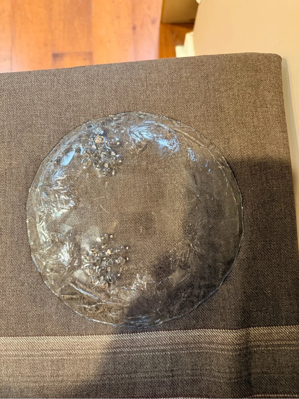 Clear Glass Decorative Plate - Home Art